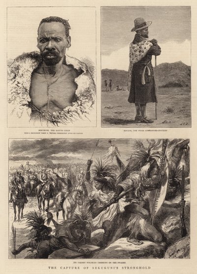 La capture de la forteresse de Sekukuni - John Charles Dollman